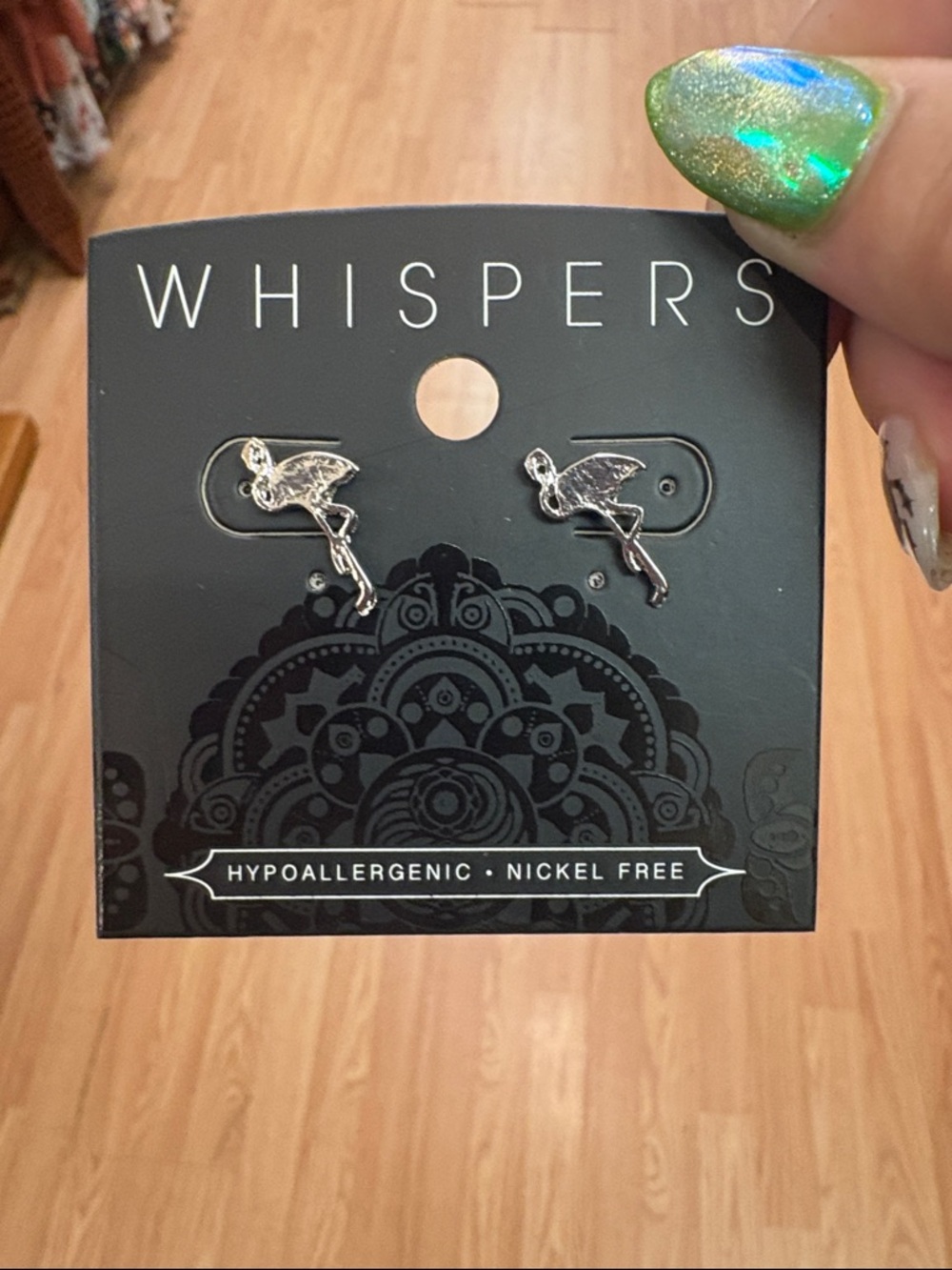 Silver Flamingo Stud Earrings - Hypoallergenic Women’s Jewelry